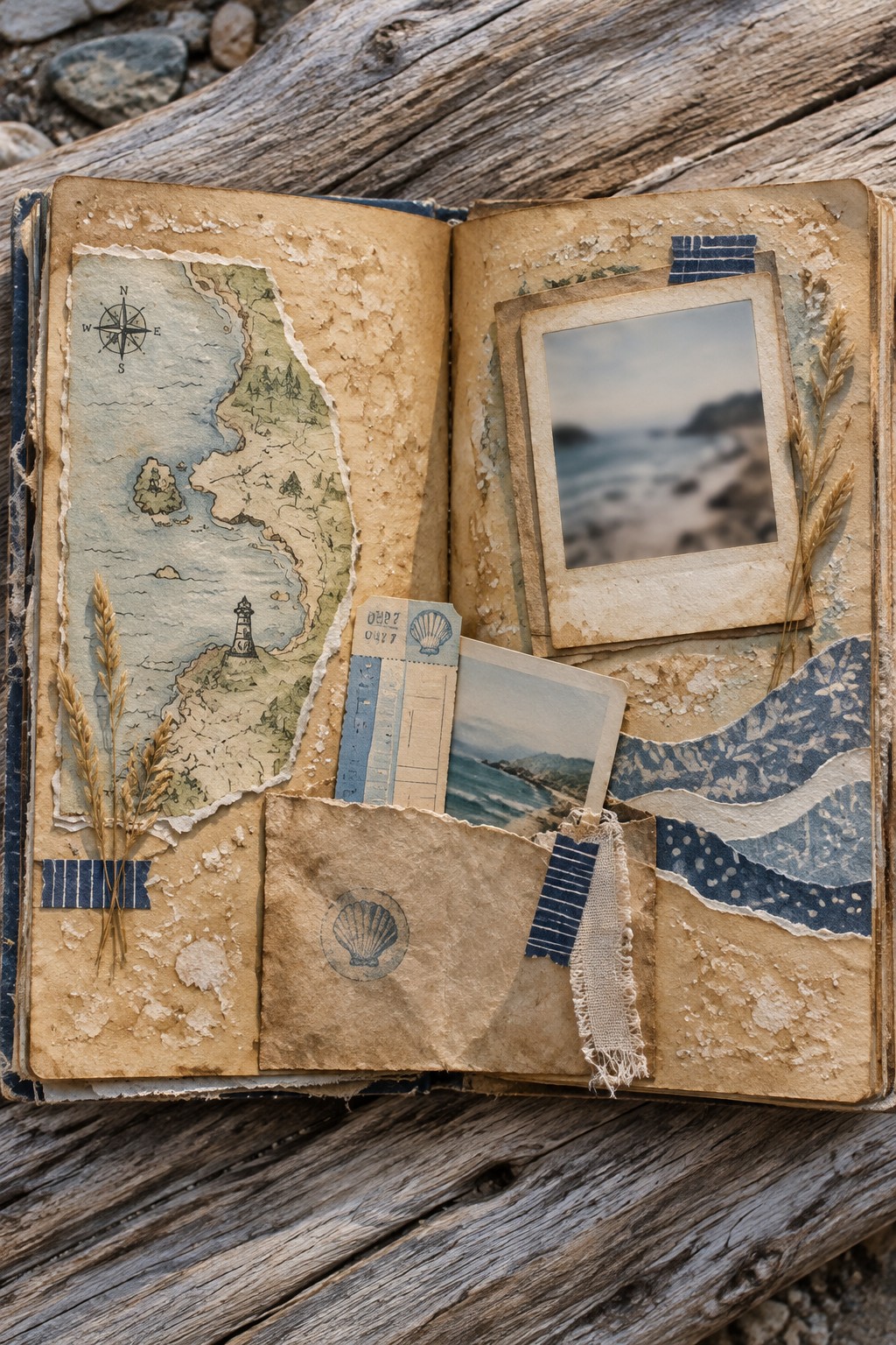 Texture Background Different 16 Junk Journal Background Pages Using Tea-Stained Paper Textures